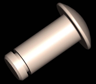 Screw machine flanged shaft component