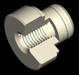 Thread-rolled fastener component